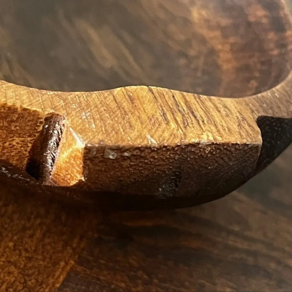 Rustic Wooden Pineapple Bowl Trinket Dish